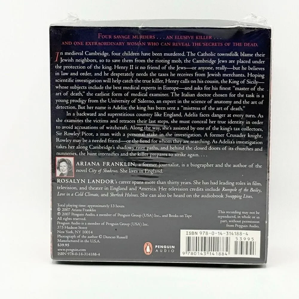 Penguin Audio Mistress in the Art of Death Audiobook Collection of 11 CDs New in